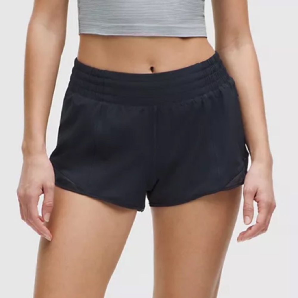 Lululemon Navy Hotty Hot High-Rise Lined Short 2.5